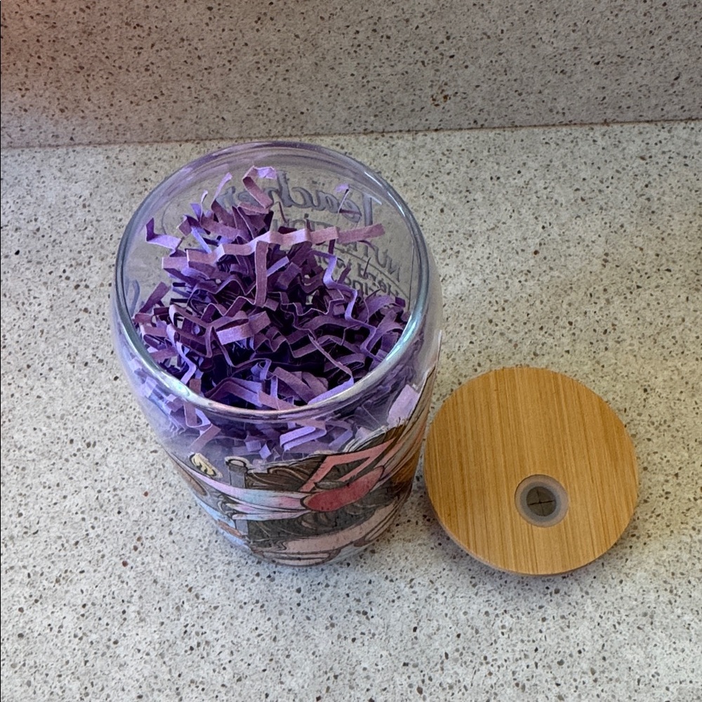 Teacher Life Glass Cup with Bamboo Lid - Picture 4 of 5